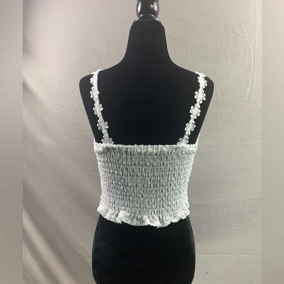 White Guipure Lace Cami Top - Picture 8 of 11